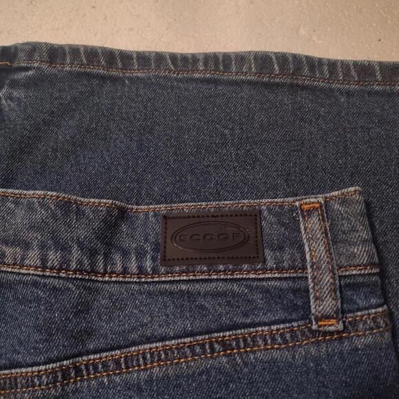 WOMEN'S SCOOP WIDE-LEGGED DARK WASH JEANS - SIZE 12 - Picture 5 of 5